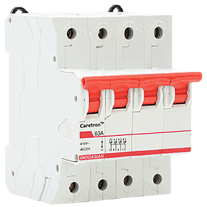 Indo Asian Make  Caretron 63A Four Pole  Isolator